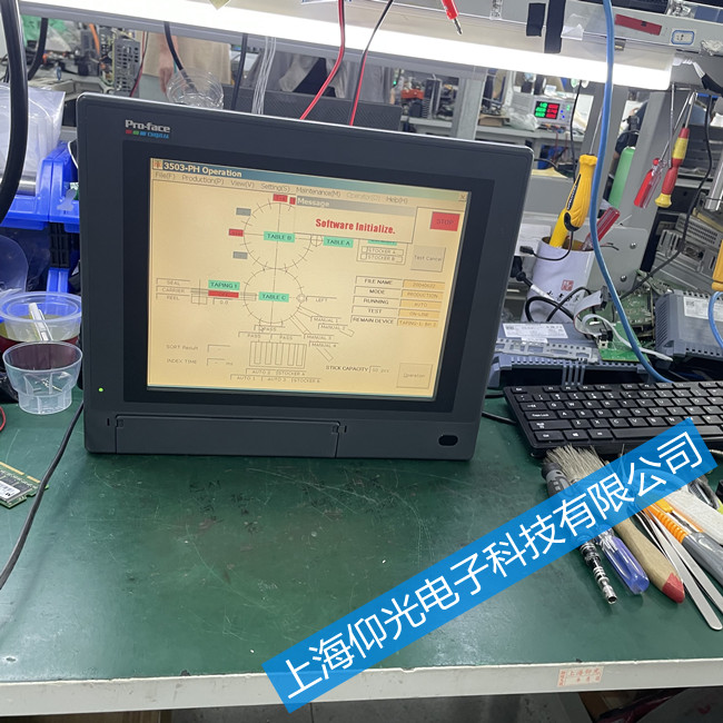 廣州粗紗機普洛菲斯觸摸屏黑屏維修中心-仰光電子